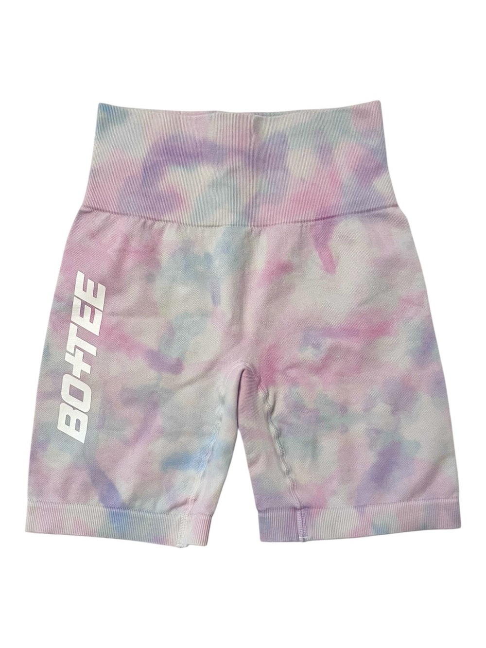 NWOT BO+TEE cotton candy high waist  bike shorts size XS new without tags